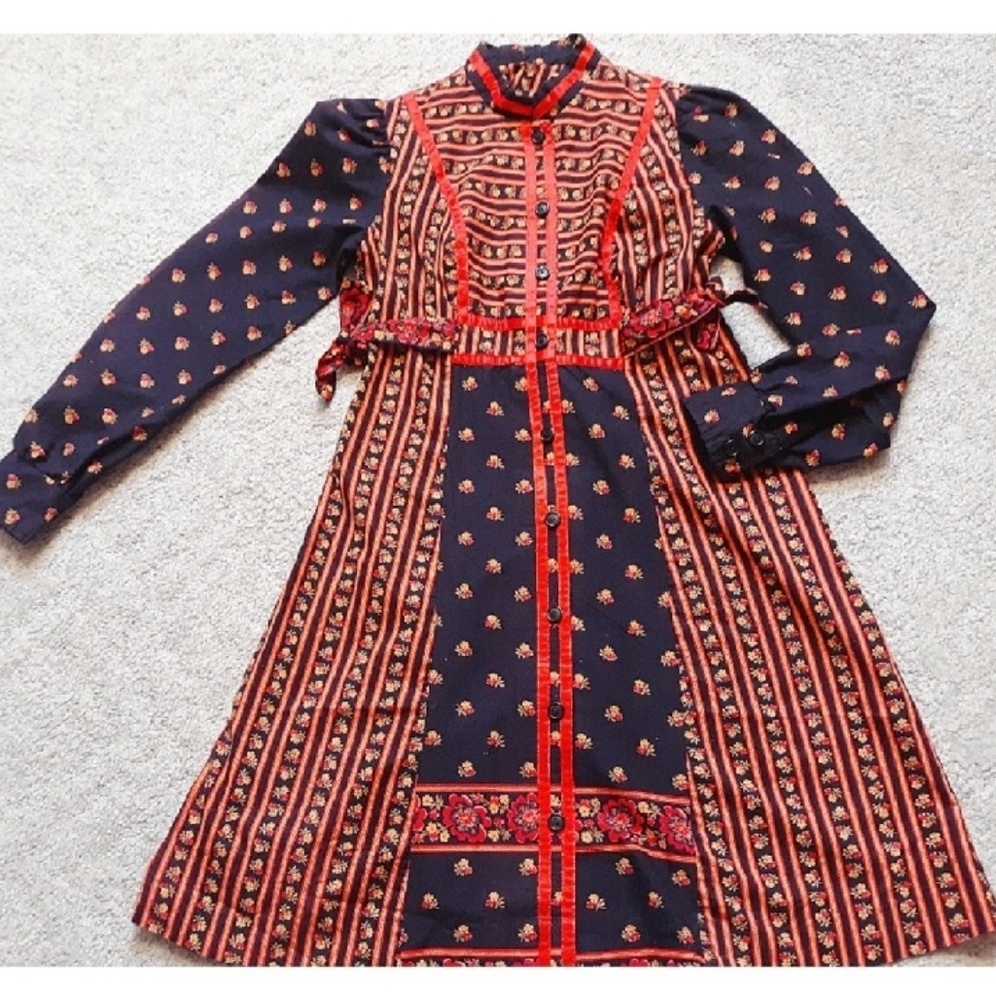 Gunne Sax prairie vintage dress sz 7